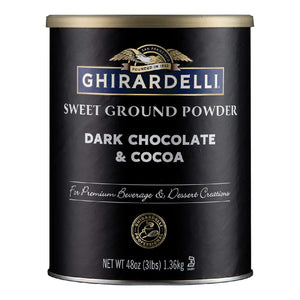Ghirardelli Sweet Ground Dark Chocolate & Cocoa Powder  3 LB Can
