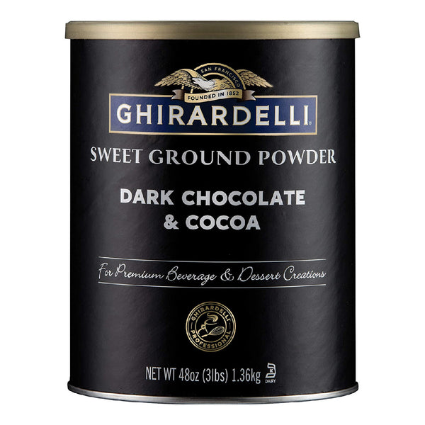 Ghirardelli Sweet Ground Dark Chocolate & Cocoa Powder  3 LB Can