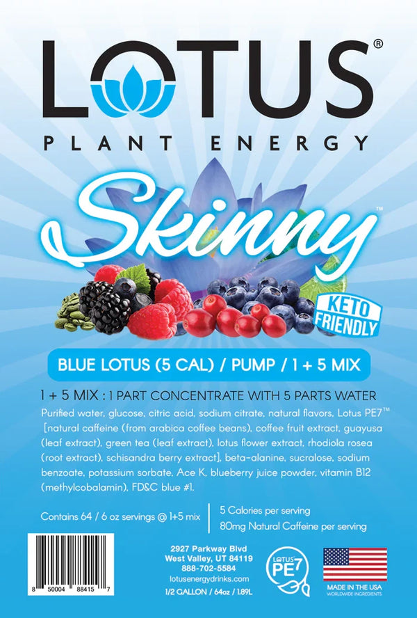 Skinny Blue Lotus Plant-Based Energy