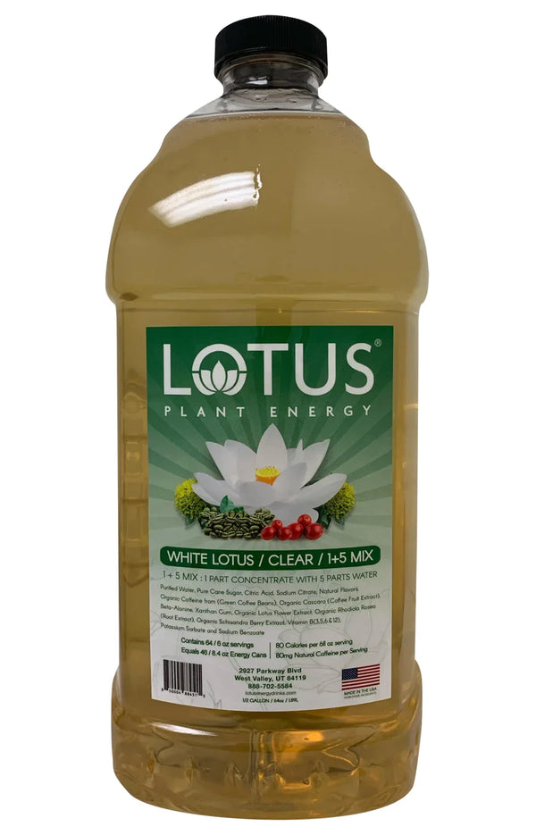 White Lotus Plant-Based Energy <B>Case Qty 6</B>