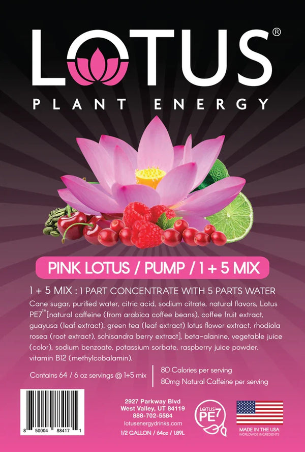 Pink Lotus Plant-Based Energy <B>Case Qty 6</B>