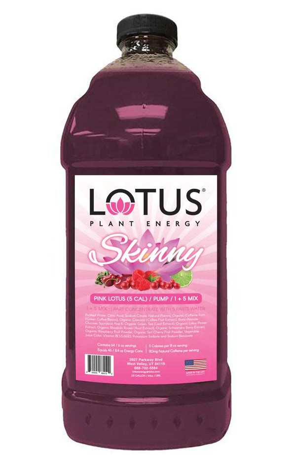 Skinny Pink Lotus Plant-Based Energy Case Qty 6