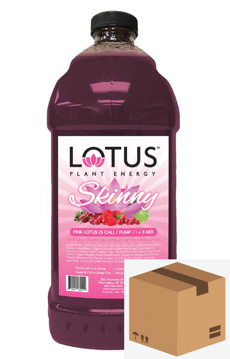Skinny Pink Lotus Plant-Based Energy Case Qty 6