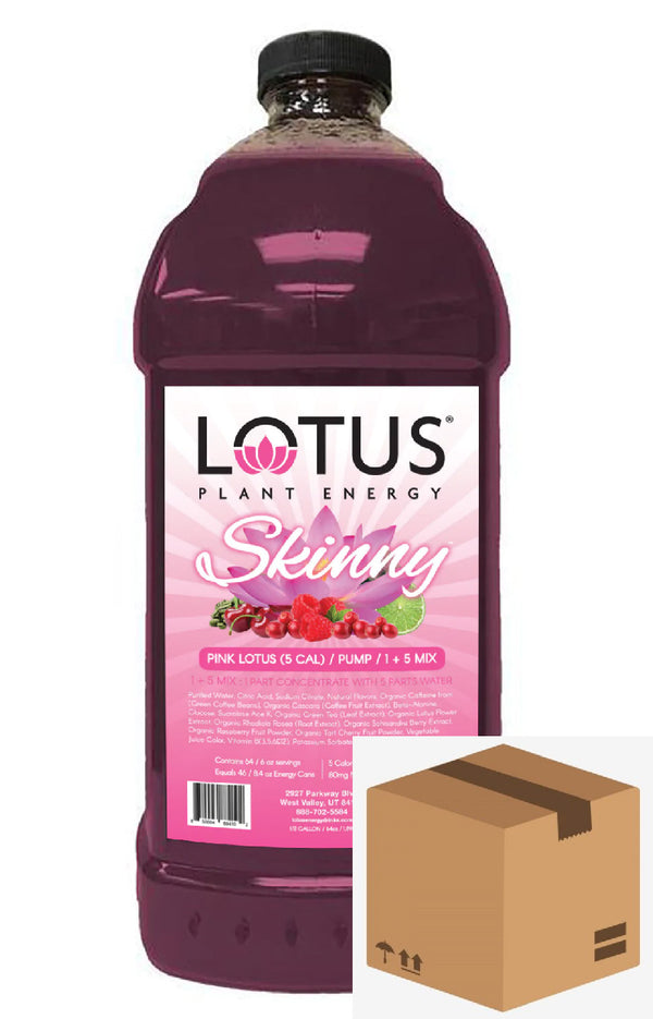 Skinny Pink Lotus Plant-Based Energy Case Qty 6