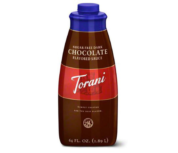 Torani Sugar-Free Dark Chocolate T75SFCS 64 Oz Sauce