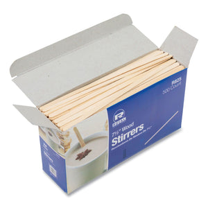 Wood Coffee Stirrers, 7.5" Long, 500/Box