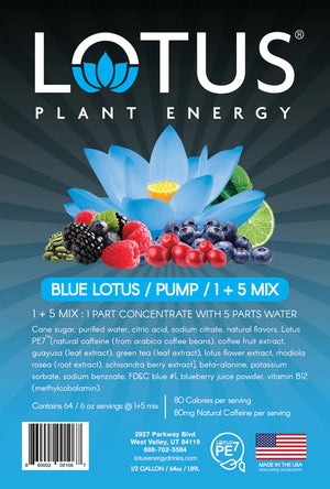 Blue Lotus Plant-Based Energy <B>Case Qty 6</B>