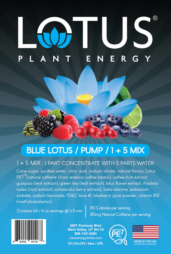 Blue Lotus Plant-Based Energy <B>Case Qty 6</B>