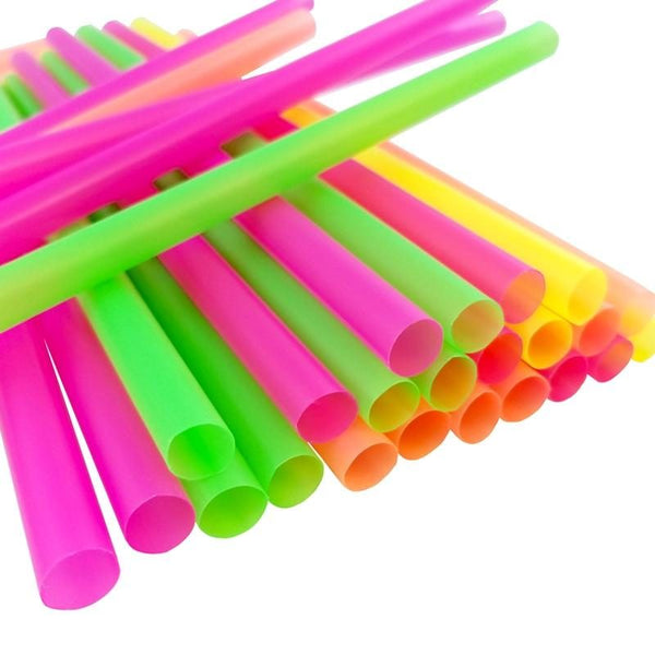 Colossal Neon Straws 500 Count