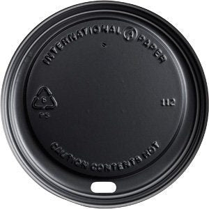 Hot Black Dome Lid 1200 Count