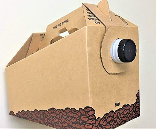 Insulated Hot Cold Bulk Beverage Server Carafe, Box of Joe to Go, 96oz