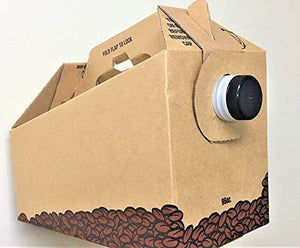 Insulated Hot Cold Bulk Beverage Server Carafe, Box of Joe to Go, 128 oz