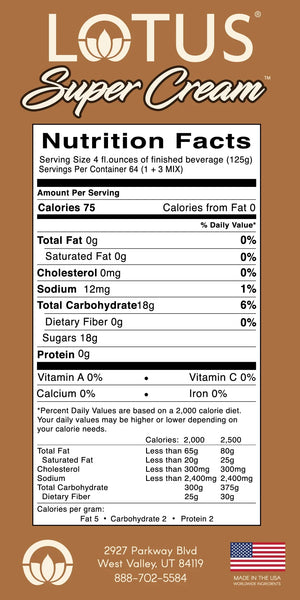 Lotus Super Cream Concentrate <B>Case Qty 6</B>