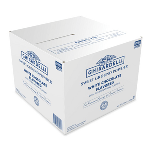 Ghirardelli Sweet Ground White Chocolate Flavored Powder 25 LB Box